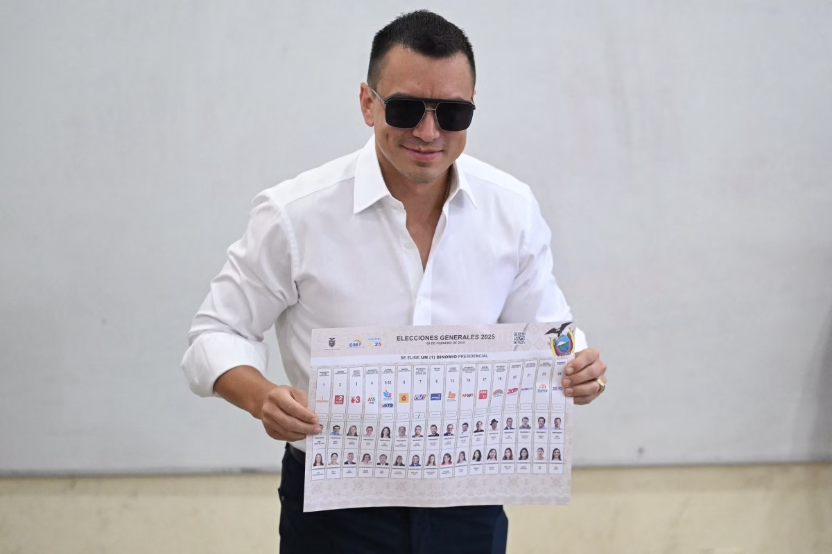 Equador terá 2º turno polarizado entre Noboa e Luisa González, pupila de Rafael Correa