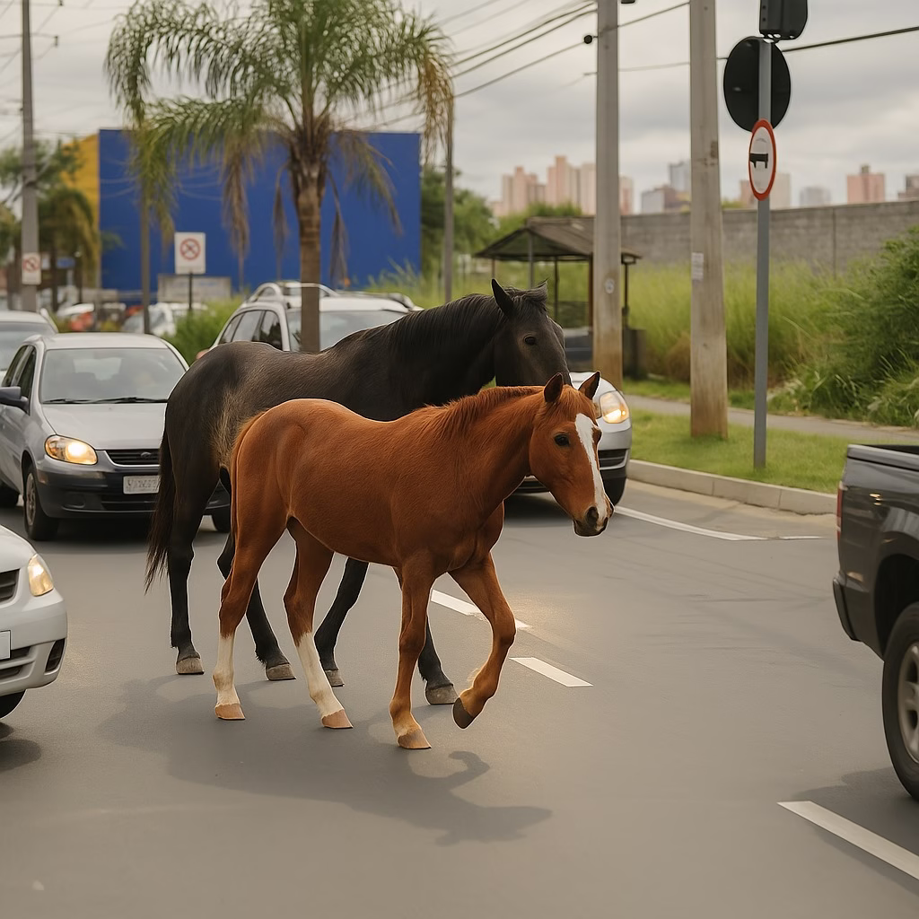 Prefeitura de Ipatinga alerta sobre riscos e penalidades para donos de animais soltos em vias públicas