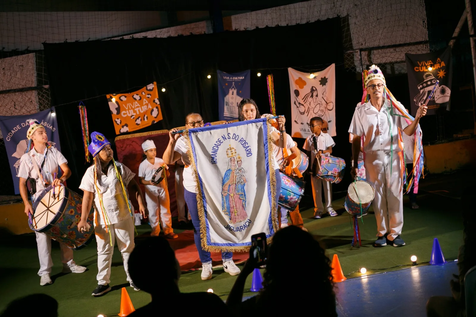 Congado inicia programação gratuita do Festival Viva a Cultura na sede de Jaguaraçu