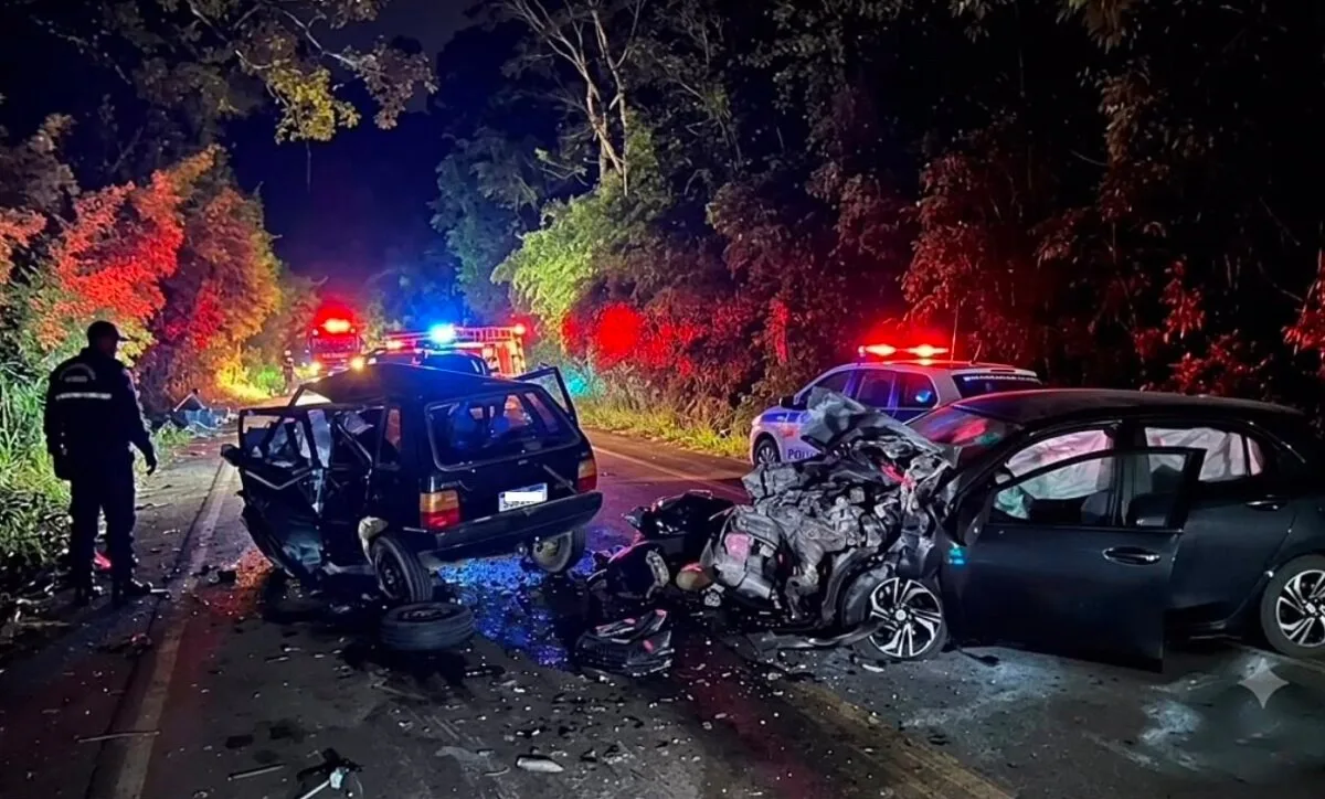 Pais e filha de três anos morrem em grave acidente na MG-111